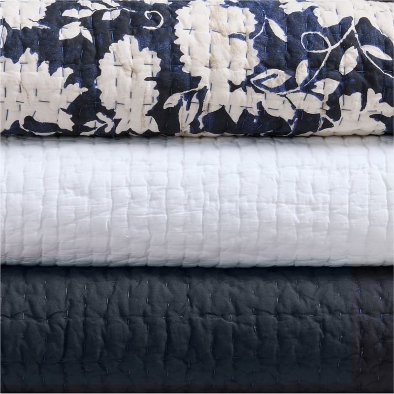 Celeste Organic Cotton Midnight Navy Standard Bed Pillow Sham - image 6 of 8