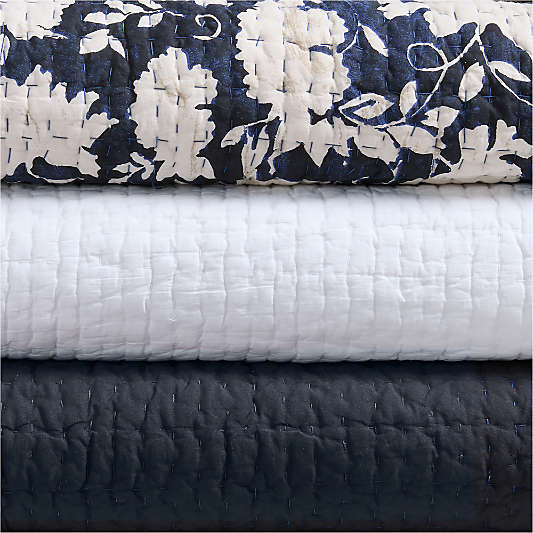 Celeste Organic Cotton Midnight Navy King Bed Pillow Sham