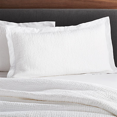 View Celeste White Cotton Solid King Sham details