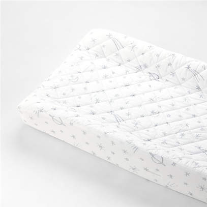 light blue changing pad cover