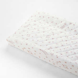 peach changing pad cover