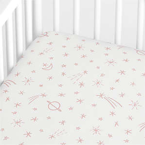 Hot Pink/Grey Baby Doll Bedding Solid Two Tone Toddler/Crib Sheet and Pillow Sham Set