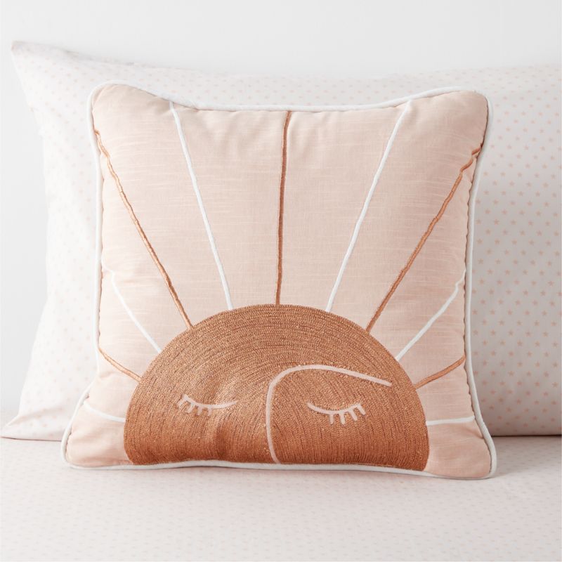 Celestial Sun Kids Throw Pillow