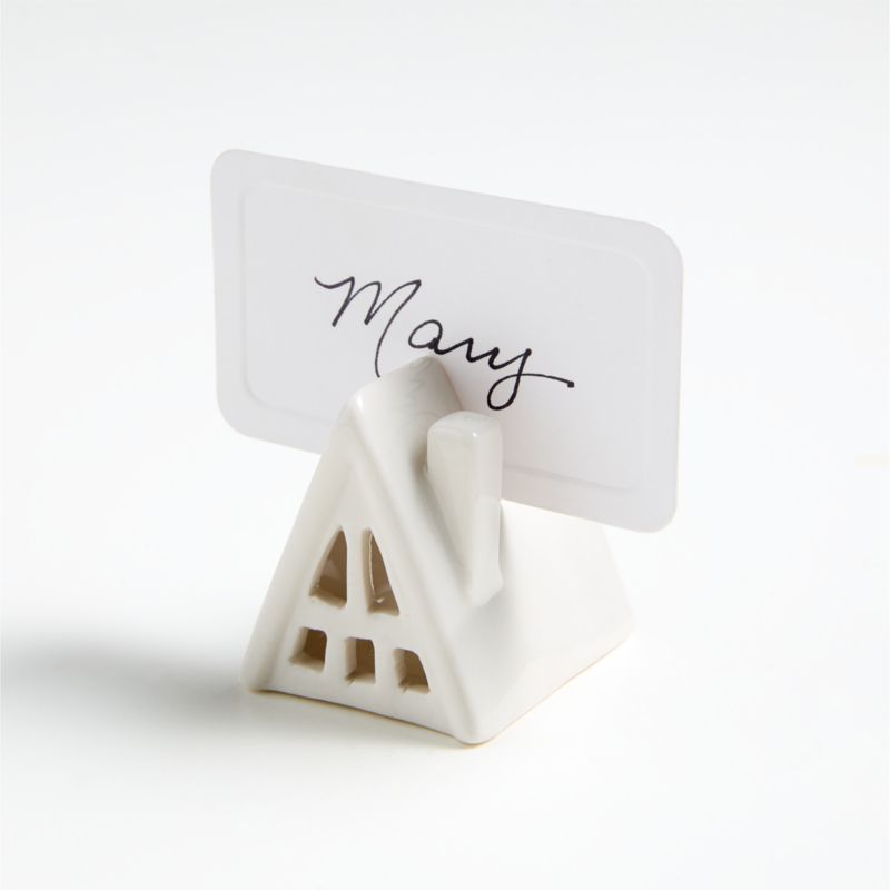 Ceramic House Placecard Holder - image 0 of 3