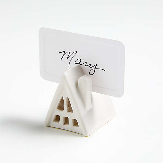 Ceramic House Placecard Holder