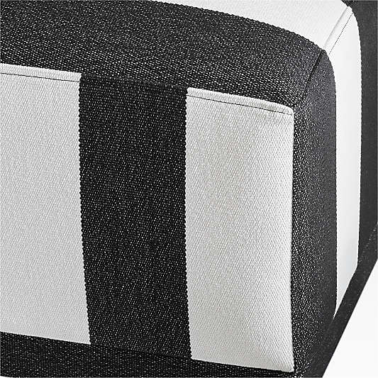 Cerca Striped Outdoor Ottoman