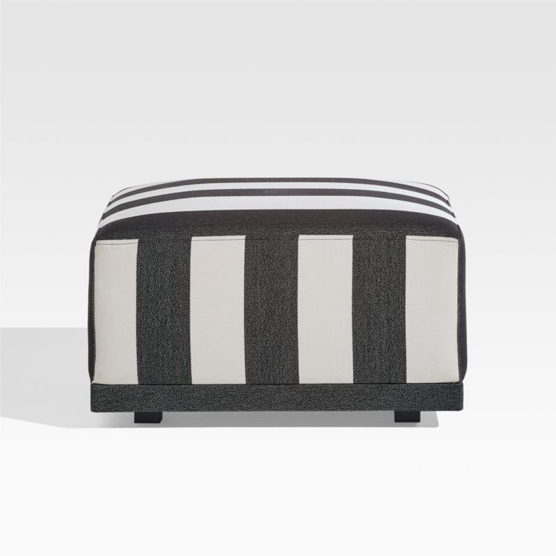 Cerca Striped Outdoor Ottoman