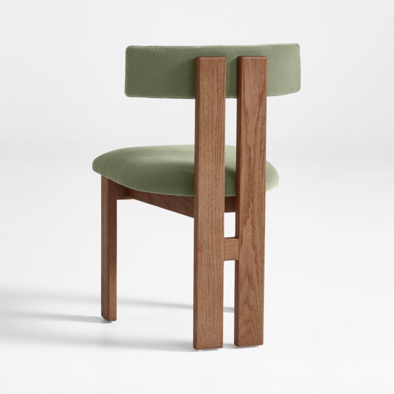 Ceremonie Green Mohair Dining Chair by Athena Calderone