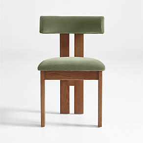 Ceremonie Dresden Brown Dining Chair by Athena Calderone Crate Barrel