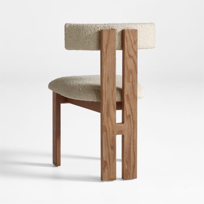 Ceremonie Natural Boucle Dining Chair by Athena Calderone