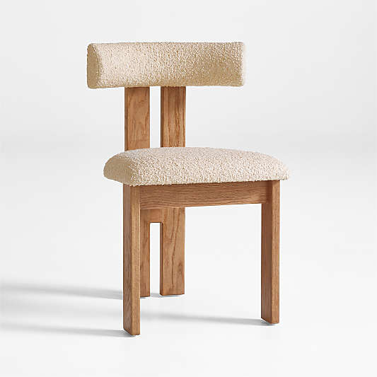 Ceremonie Natural Boucle Dining Chair by Athena Calderone