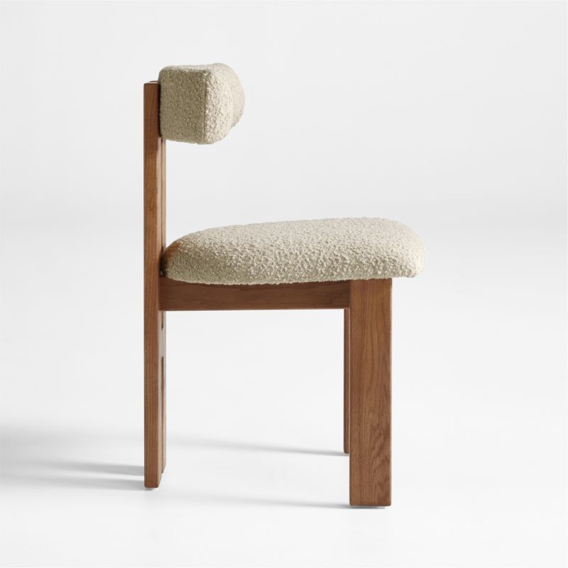 Ceremonie Natural Boucle Dining Chair by Athena Calderone