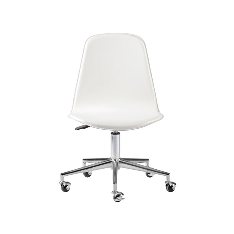 Class Act White & Silver Kids Desk Chair - image 8 of 14