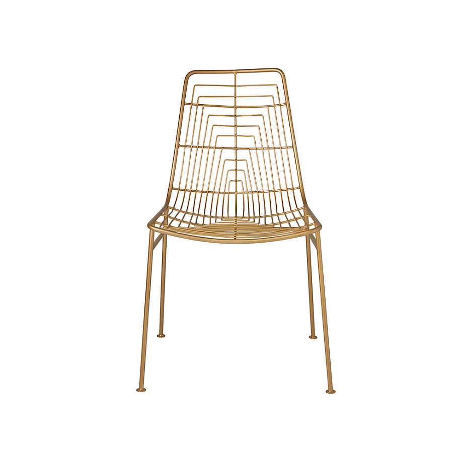 Gold wire desk chair sales