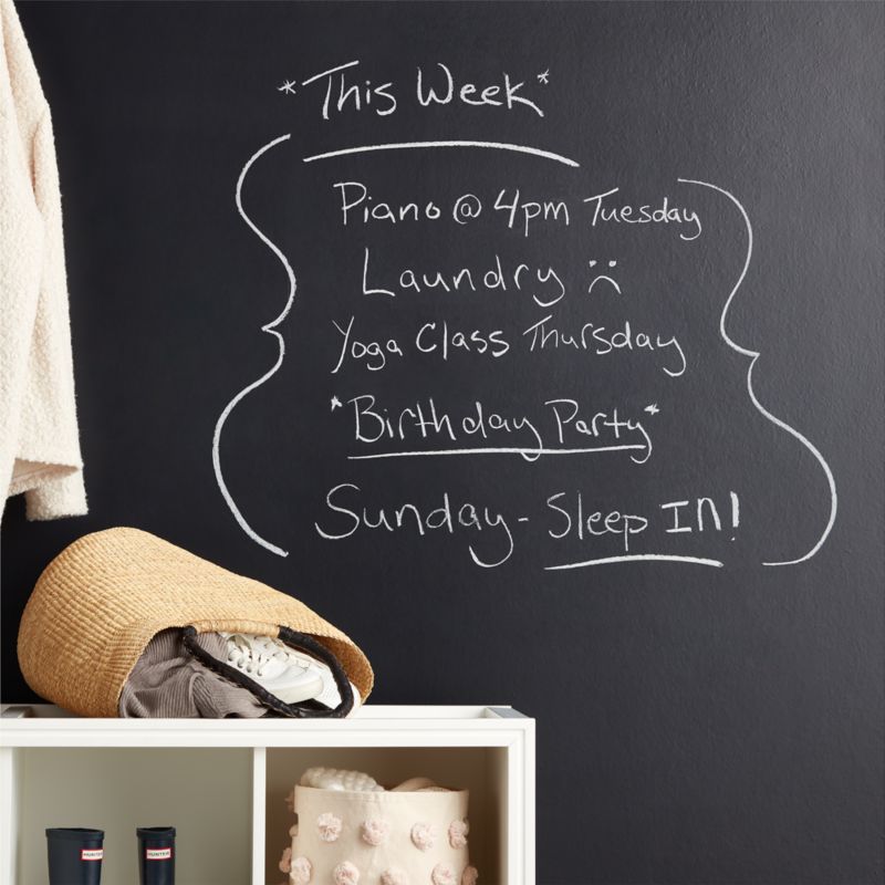 Tempaper Chalkboard Black Peel and Stick Wallpaper