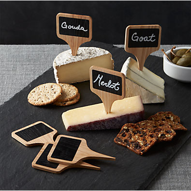 View Chalkboard Cheese Markers, Set of 6 details
