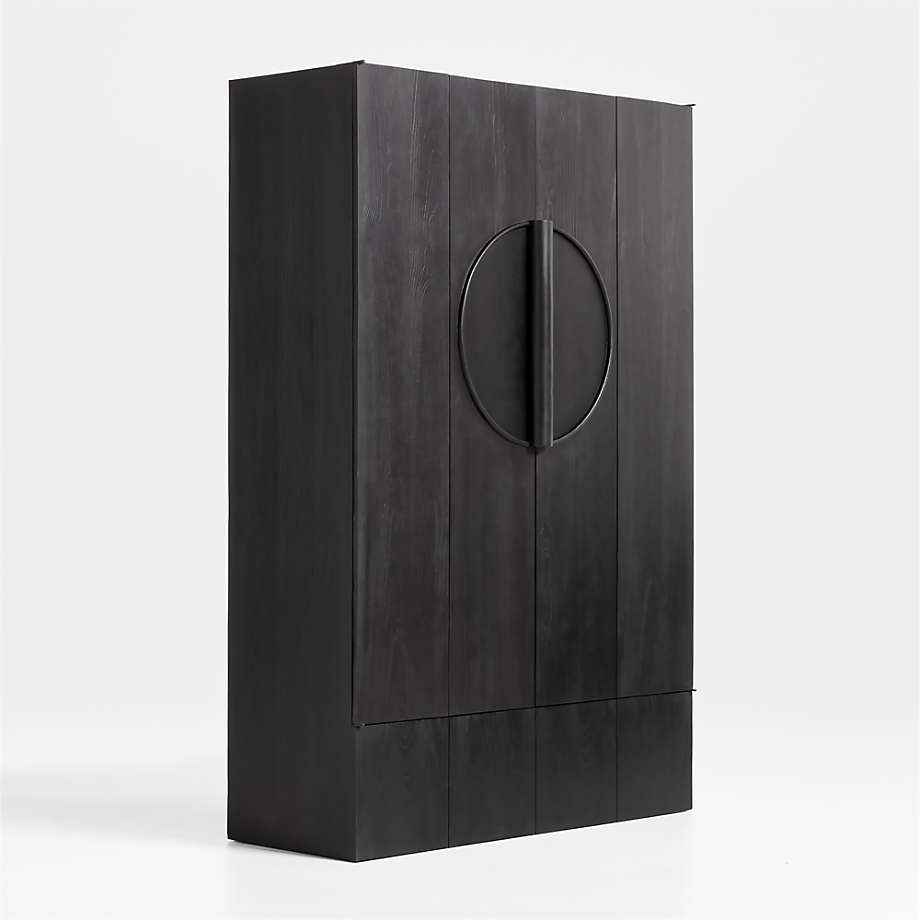 Le Panneau Oak Wood Storage Cabinet by Athena Calderone