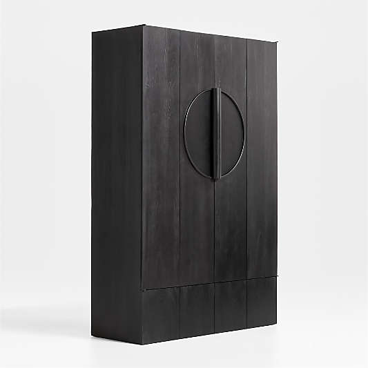 Chalot Ebonized Wood 2-Door Storage Cabinet by Leanne Ford