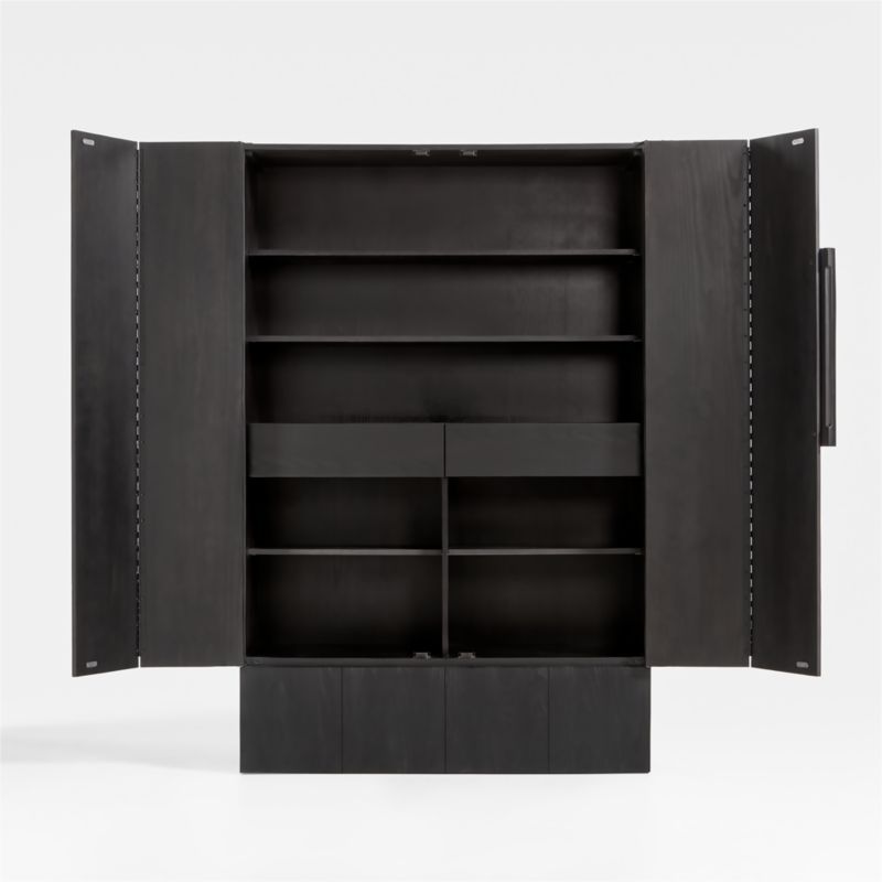 Chalot Ebonized Wood 2-Door Storage Cabinet by Leanne Ford - image 4 of 9