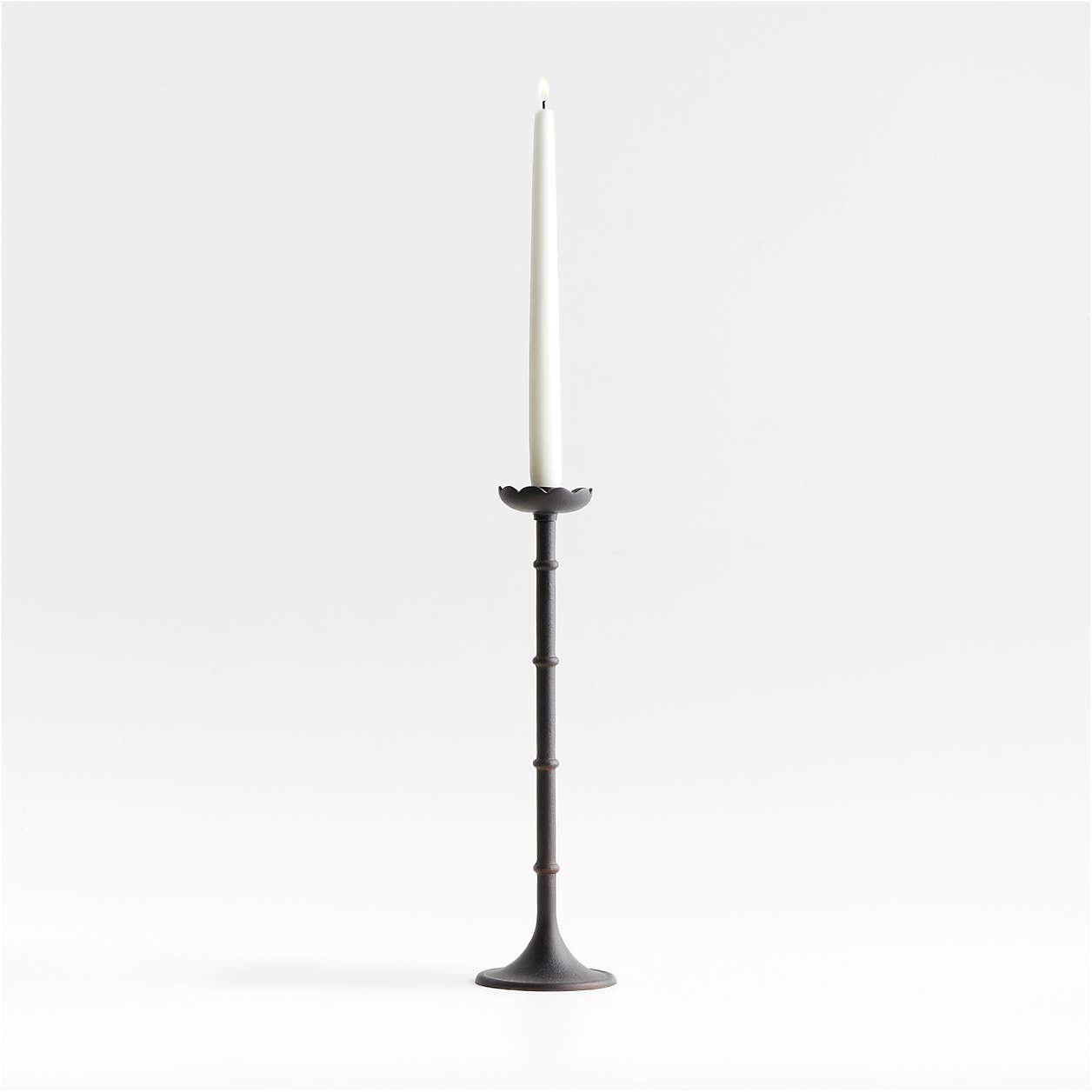 Chambers Scalloped Taper Candle Holder 14.5" by Jake Arnold Crate