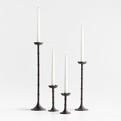 View Chambers Scalloped Taper Candle Holders, Set of 4 details