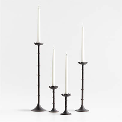 Chambers Scalloped Taper Candle Holders by Jake Arnold