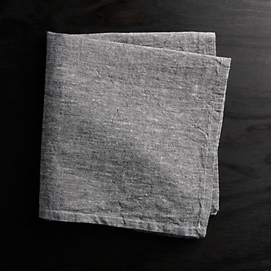 View Grey Chambray Napkin details