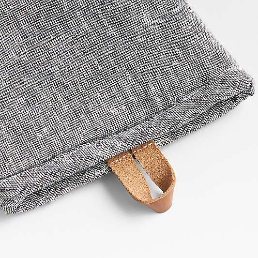 Chambray Organic Cotton Oven Mitts, Set of 2