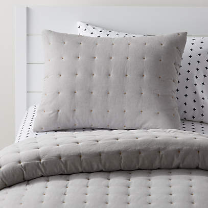 chambray pillow shams