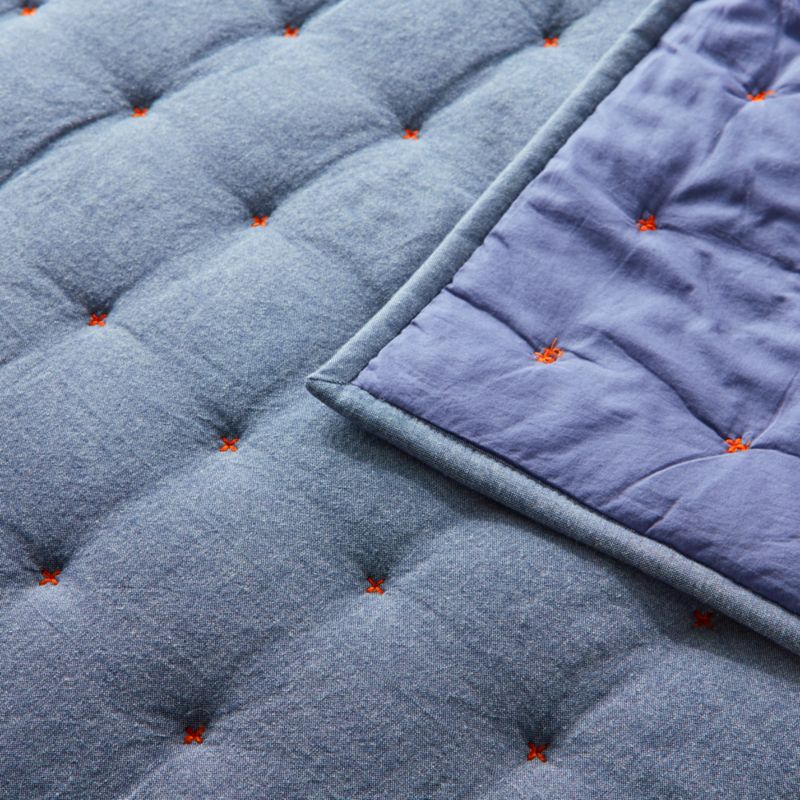 Chambray Blue Kids Pillow Sham - image 4 of 6