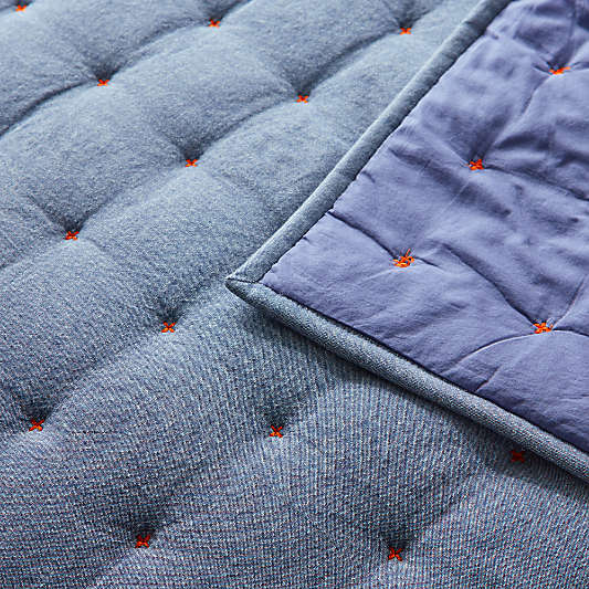 Chambray Blue Kids Pillow Sham