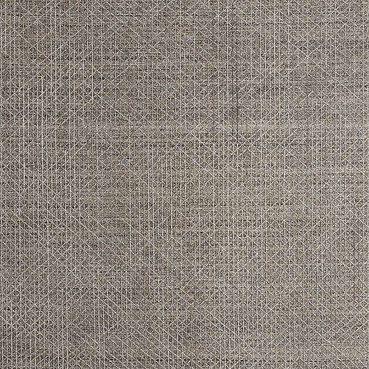 Chamonix Wool and Viscose Hand-Knotted Brown Rug Swatch 12"x18"