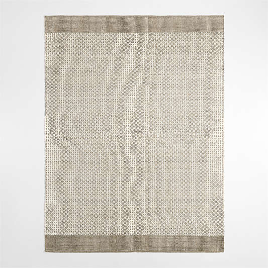 Chamonix Wool and Viscose Hand-Knotted Light Brown Rug Swatch 12"x18"