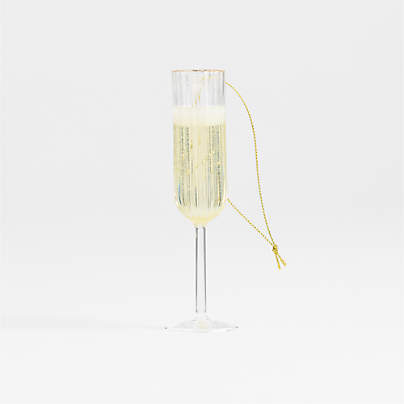Champagne Glass Christmas Tree Ornament