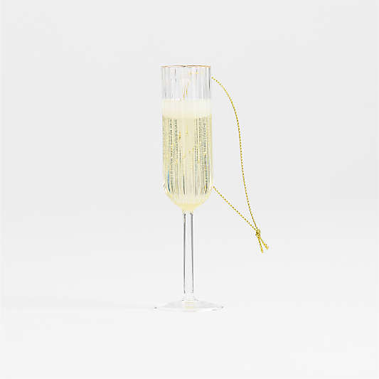 Champagne Glass Christmas Tree Ornament