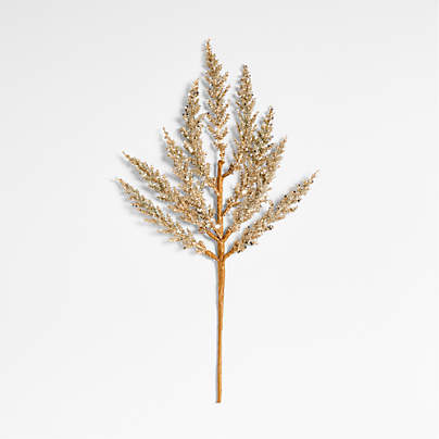 Champagne Sparkle Christmas Tree Pick, Set of 4