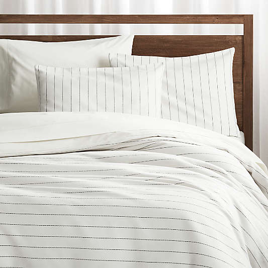 Chandler Pinstripe King Duvet Cover