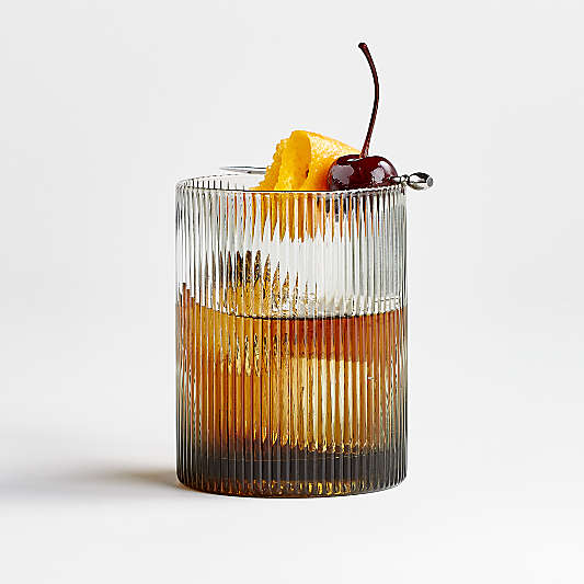 Channel Grey Double Old-Fashioned Glass