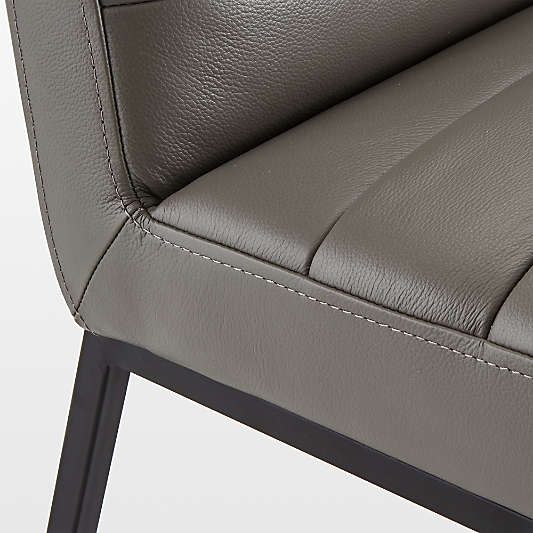 Channel Leather Side Chair