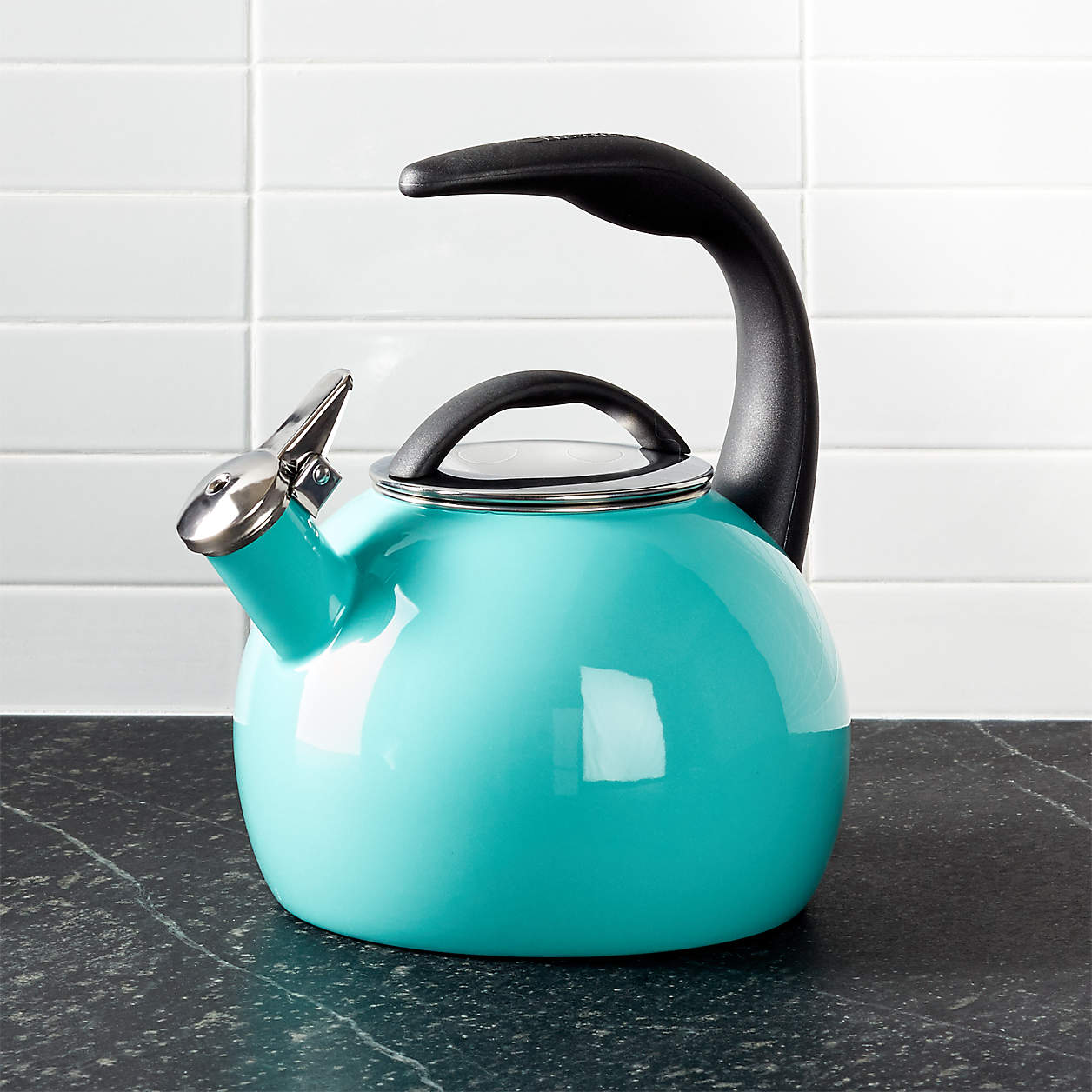Chantal Anniversary Aqua Tea Kettle + Reviews Crate & Barrel