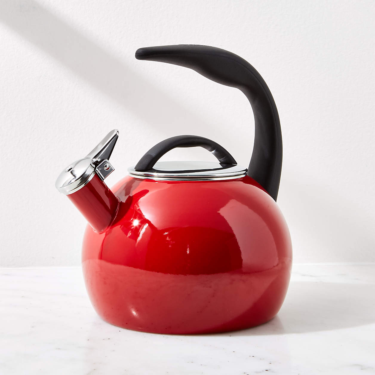 Chantal Anniversary Red Tea Kettle + Reviews Crate & Barrel
