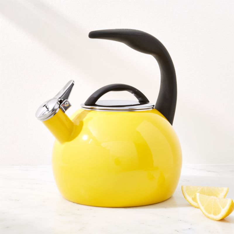 Chantal Anniversary Yellow Tea Kettle Crate & Barrel