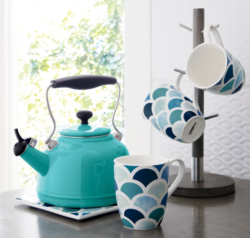 Chantal ® Vintage Aqua Steel Enamel Tea Kettle - image 1 of 4