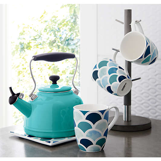 Chantal ® Vintage Aqua Steel Enamel Tea Kettle
