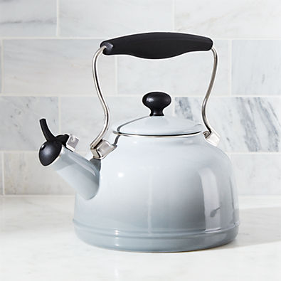 View Chantal ® Vintage Grey Steel Enamel Tea Kettle details
