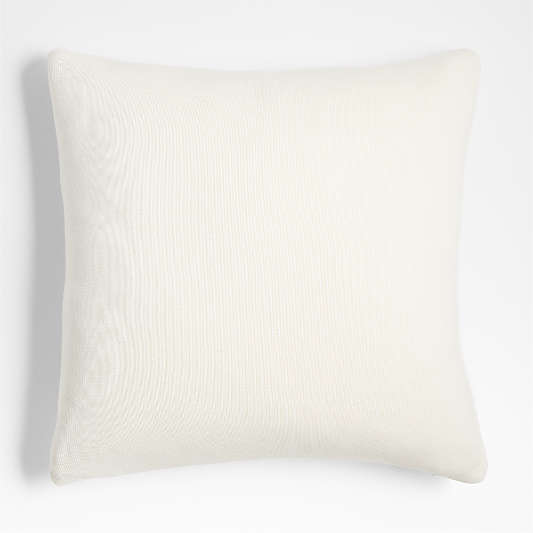 Chantilly Pampas Ivory Knit 23"x23" Throw Pillow