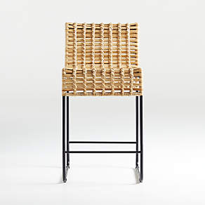 chaparral natural rattan counter stool