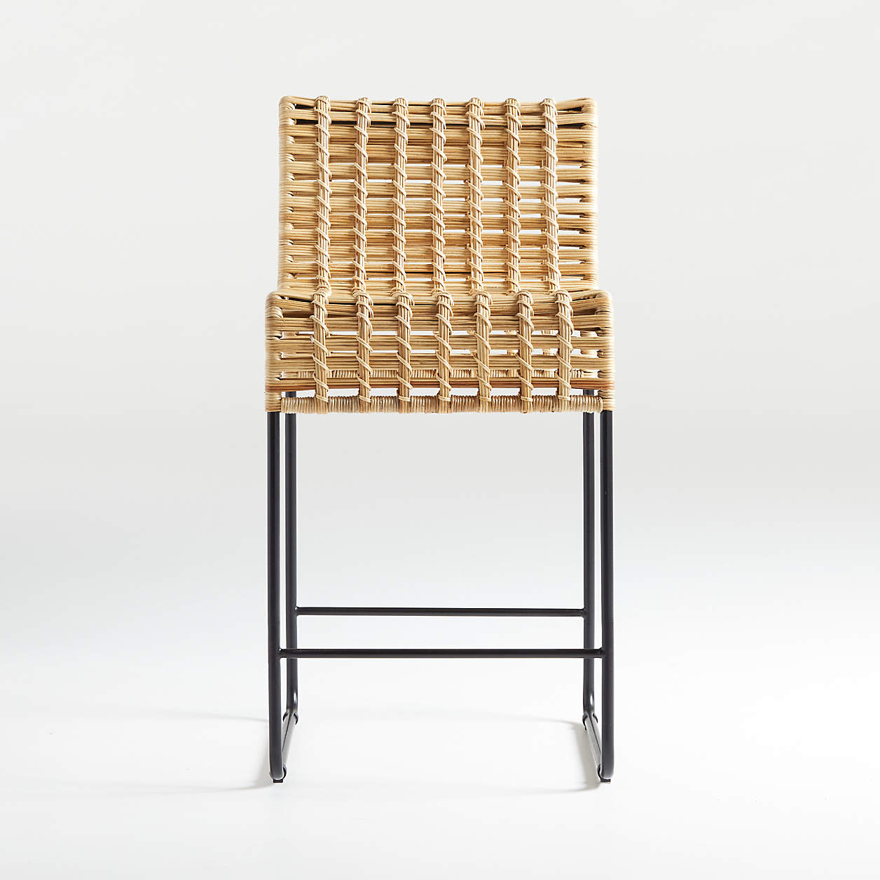 Chaparral Natural Rattan Counter Stool + Reviews | Crate & Barrel