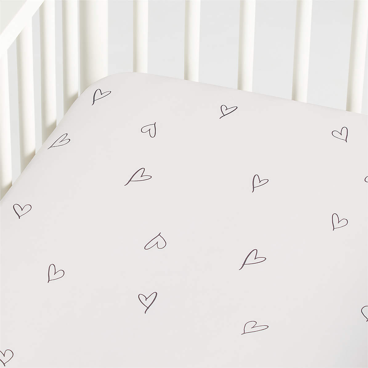 Crib fitted sheet store set