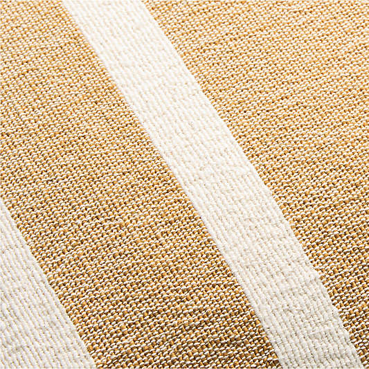 Charlie Colorblock 22"x15" Marzipan Gold Throw Pillow Cover